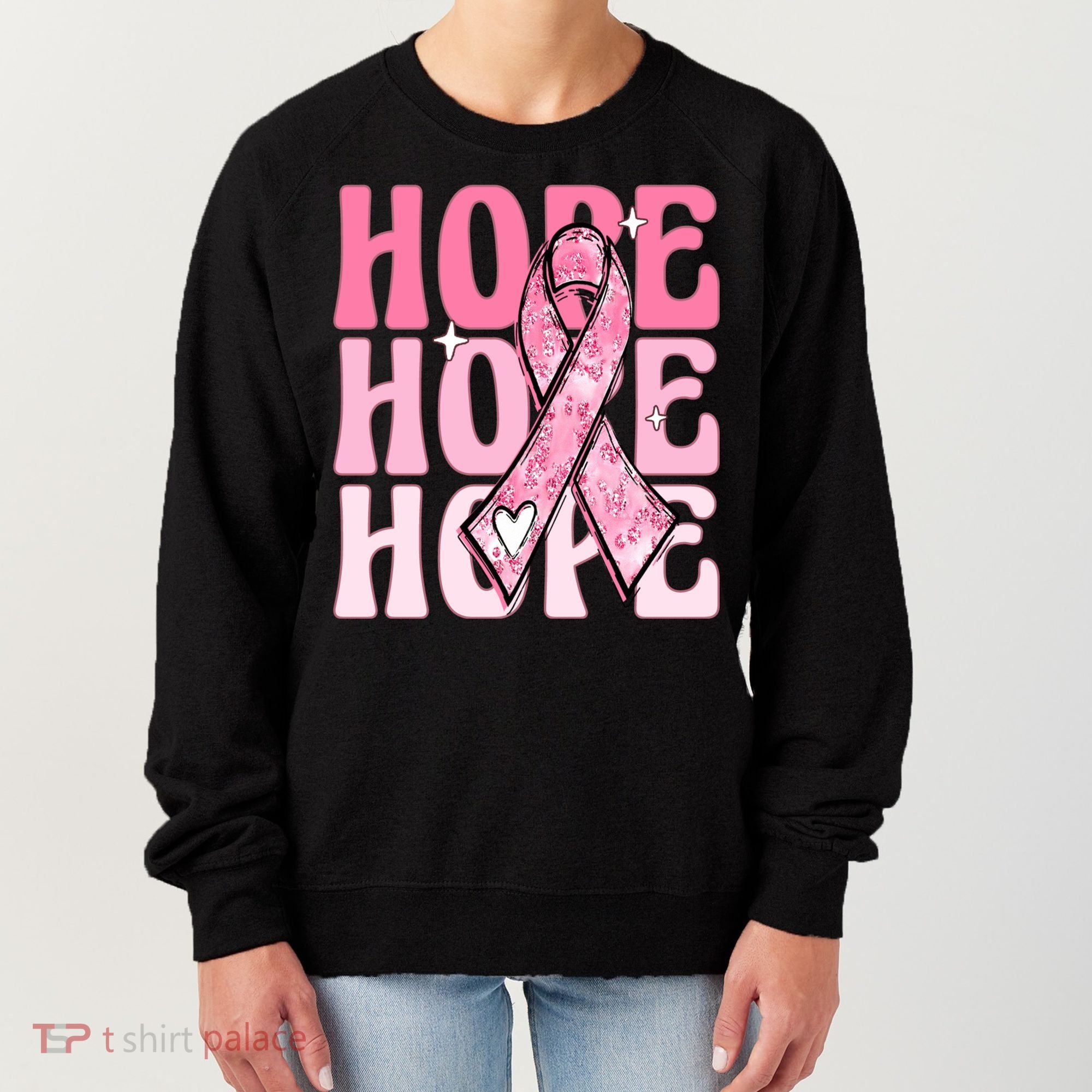 Pink Ribbon Hope Breast Cancer Women's Sweatshirt