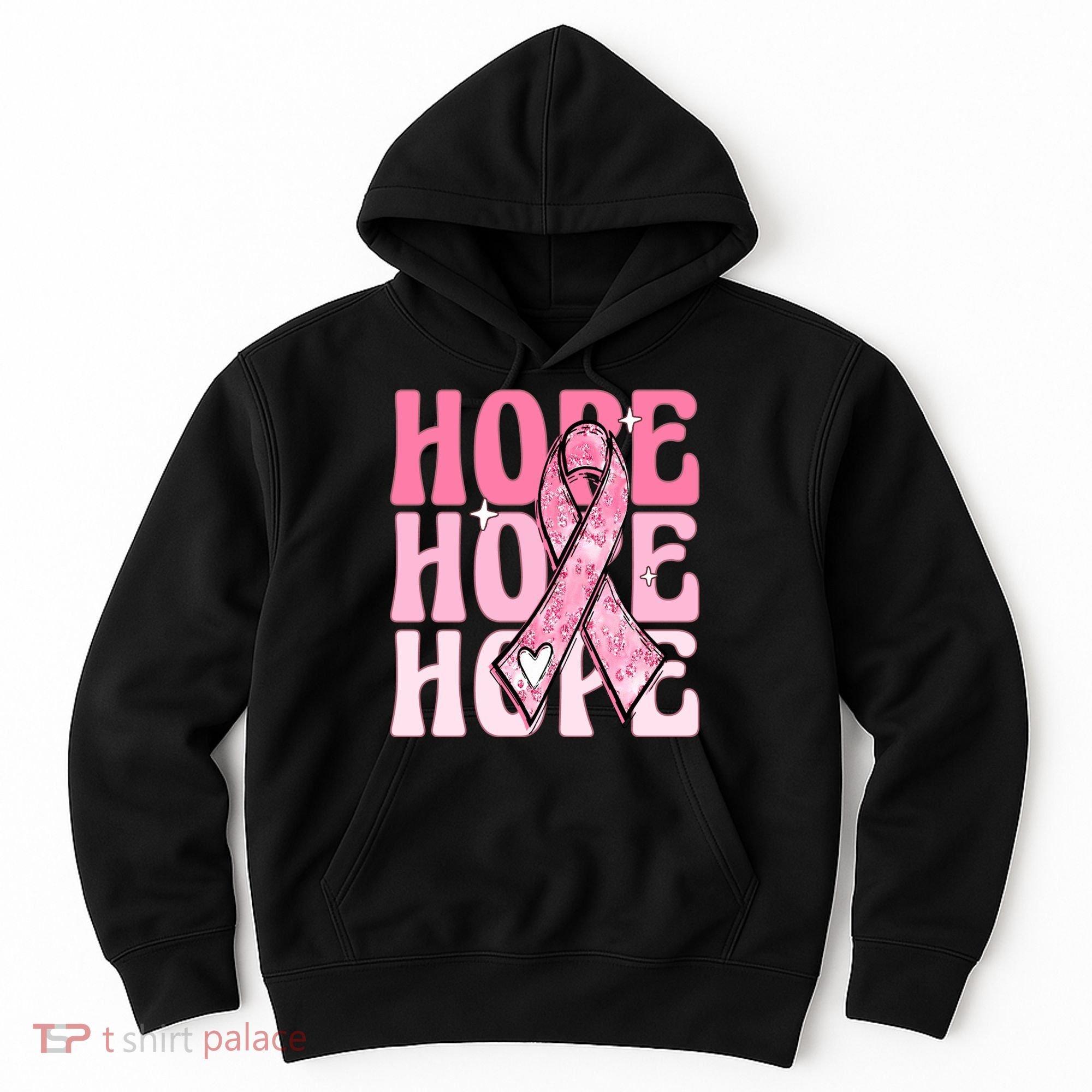 Pink Ribbon Hope Breast Cancer Hoodie