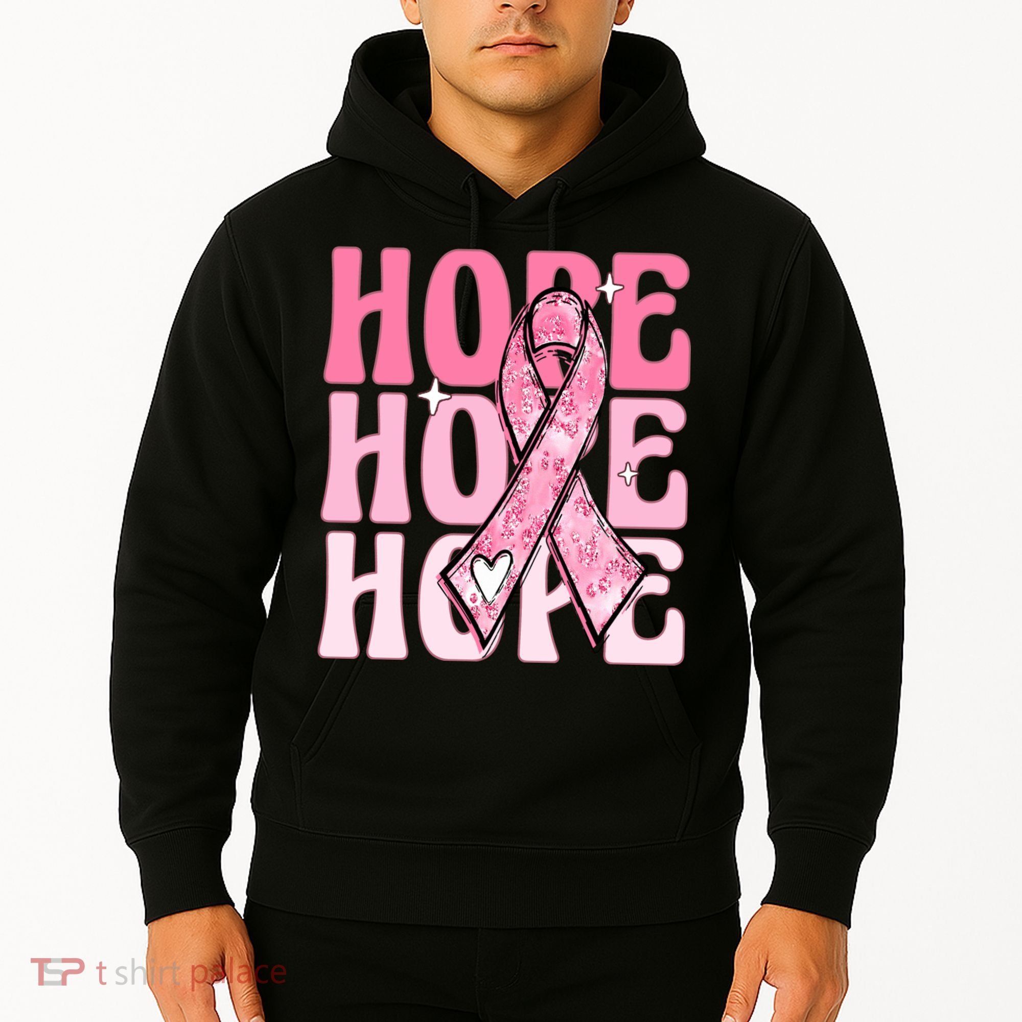Pink Ribbon Hope Breast Cancer Hoodie