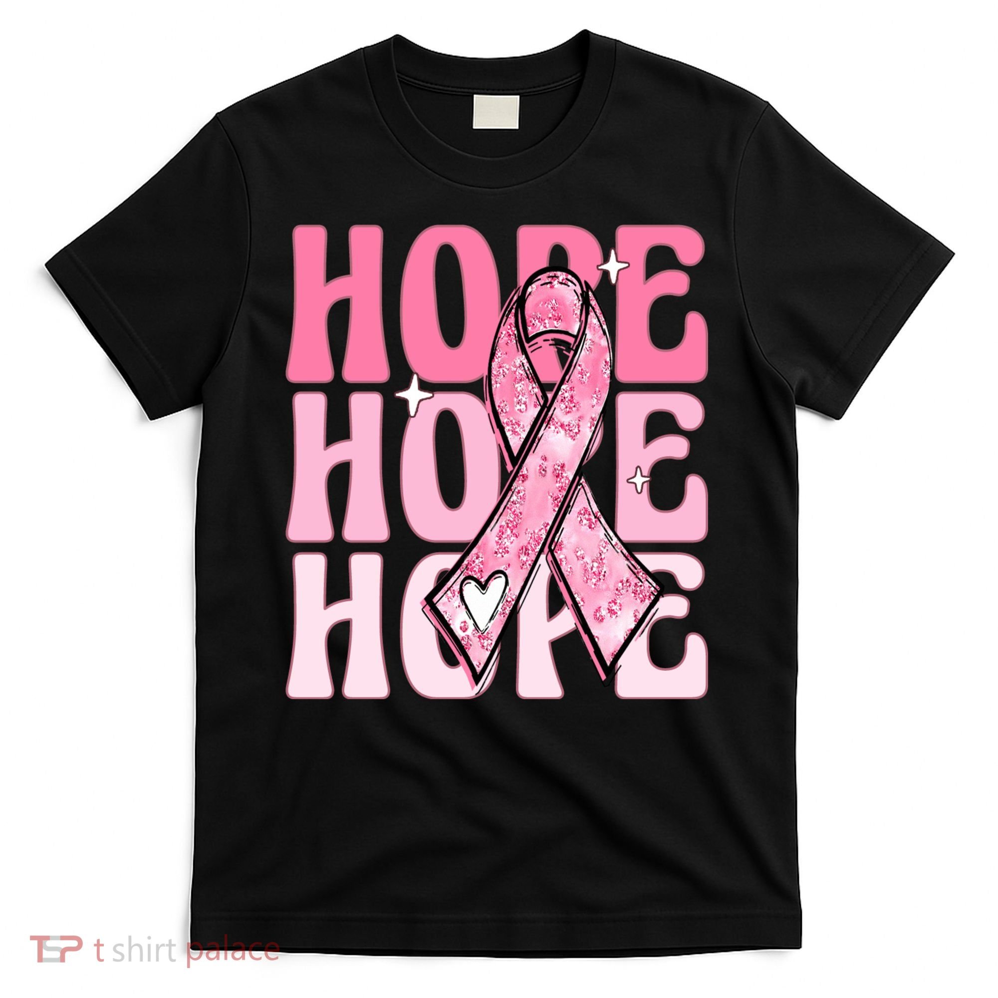 Pink Ribbon Hope Breast Cancer T-Shirt