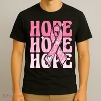 Pink Ribbon Hope Breast Cancer T-Shirt thumb 3