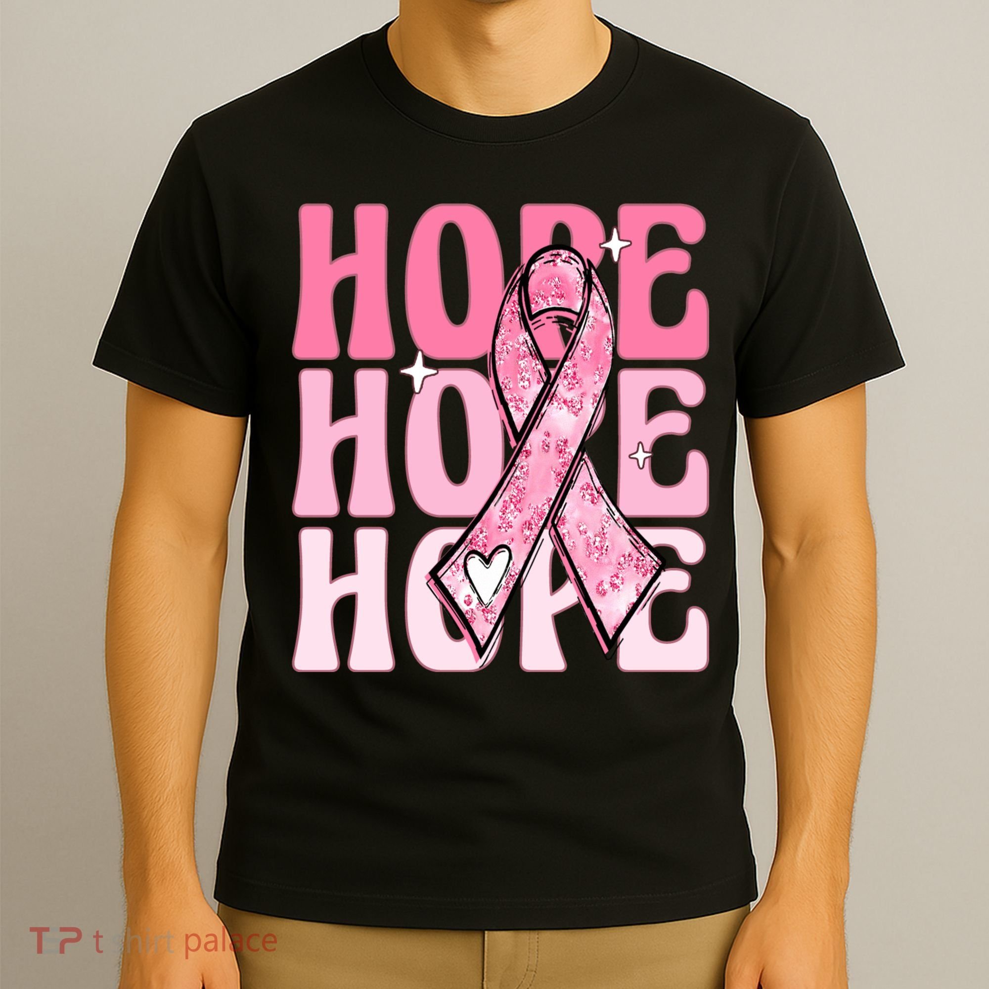 Pink Ribbon Hope Breast Cancer T-Shirt