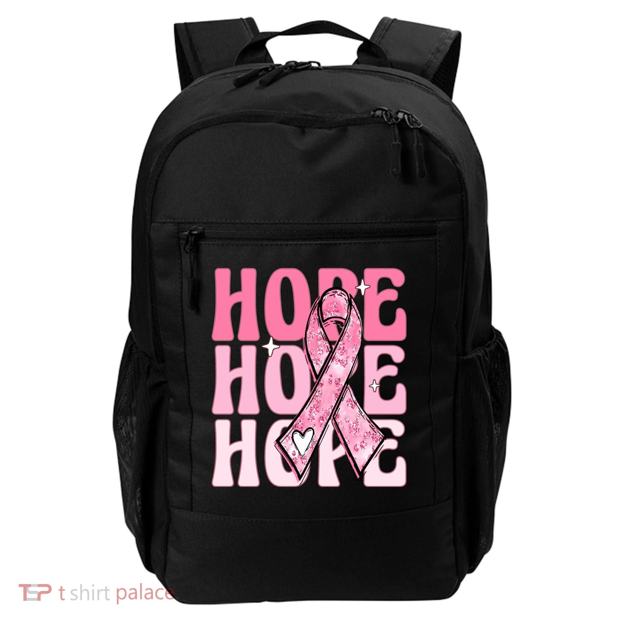 Pink Ribbon Hope Breast Cancer Backpack