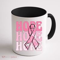 Pink Ribbon Hope Breast Cancer Coffee Mug thumb 1