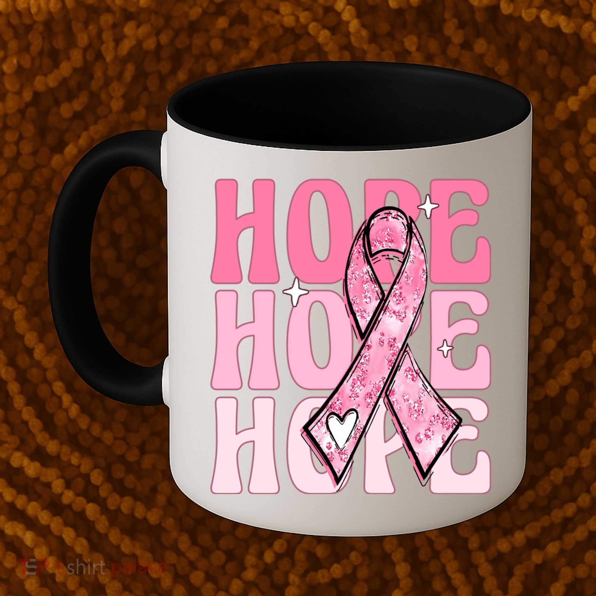Pink Ribbon Hope Breast Cancer Coffee Mug