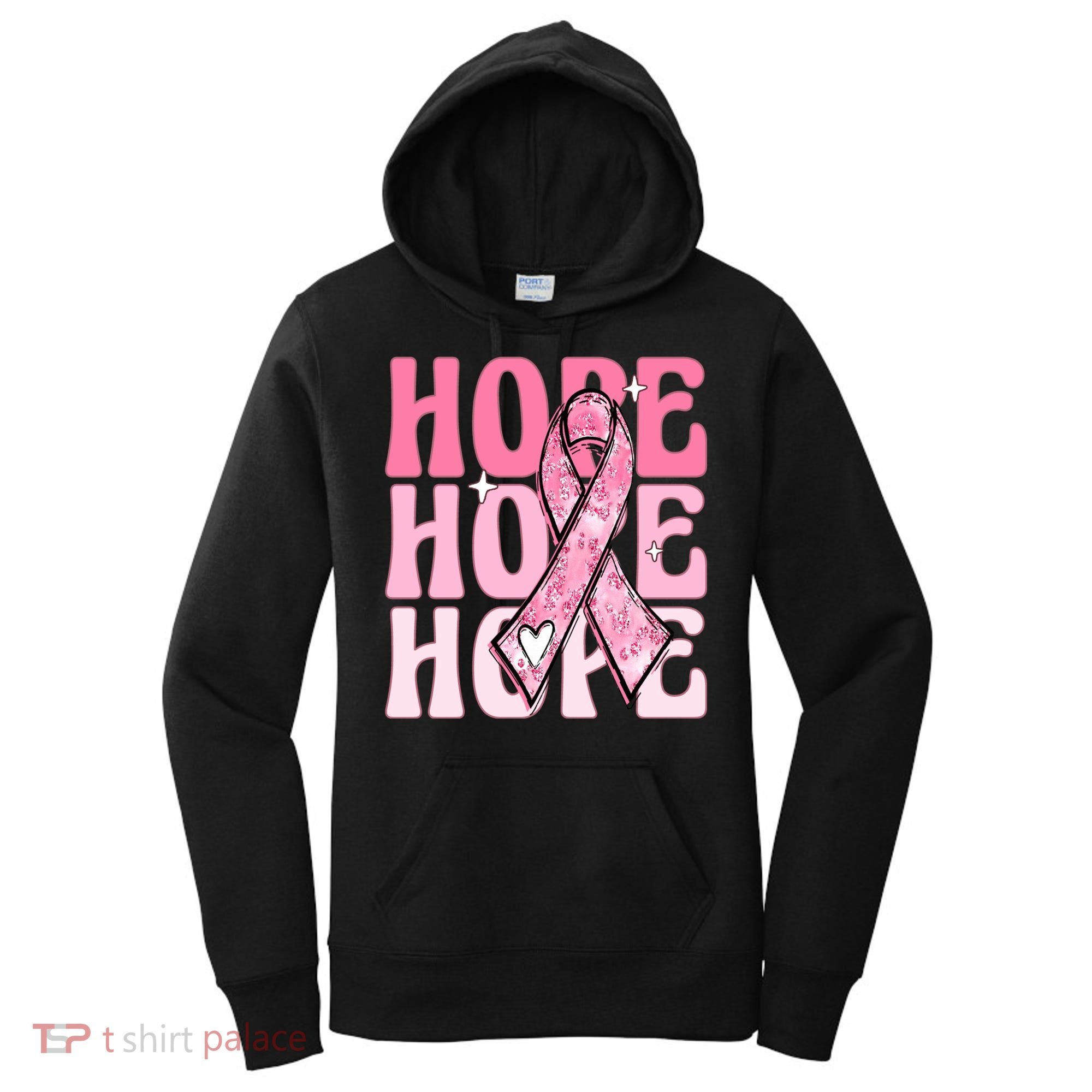 Pink Ribbon Hope Breast Cancer Women's Hoodie