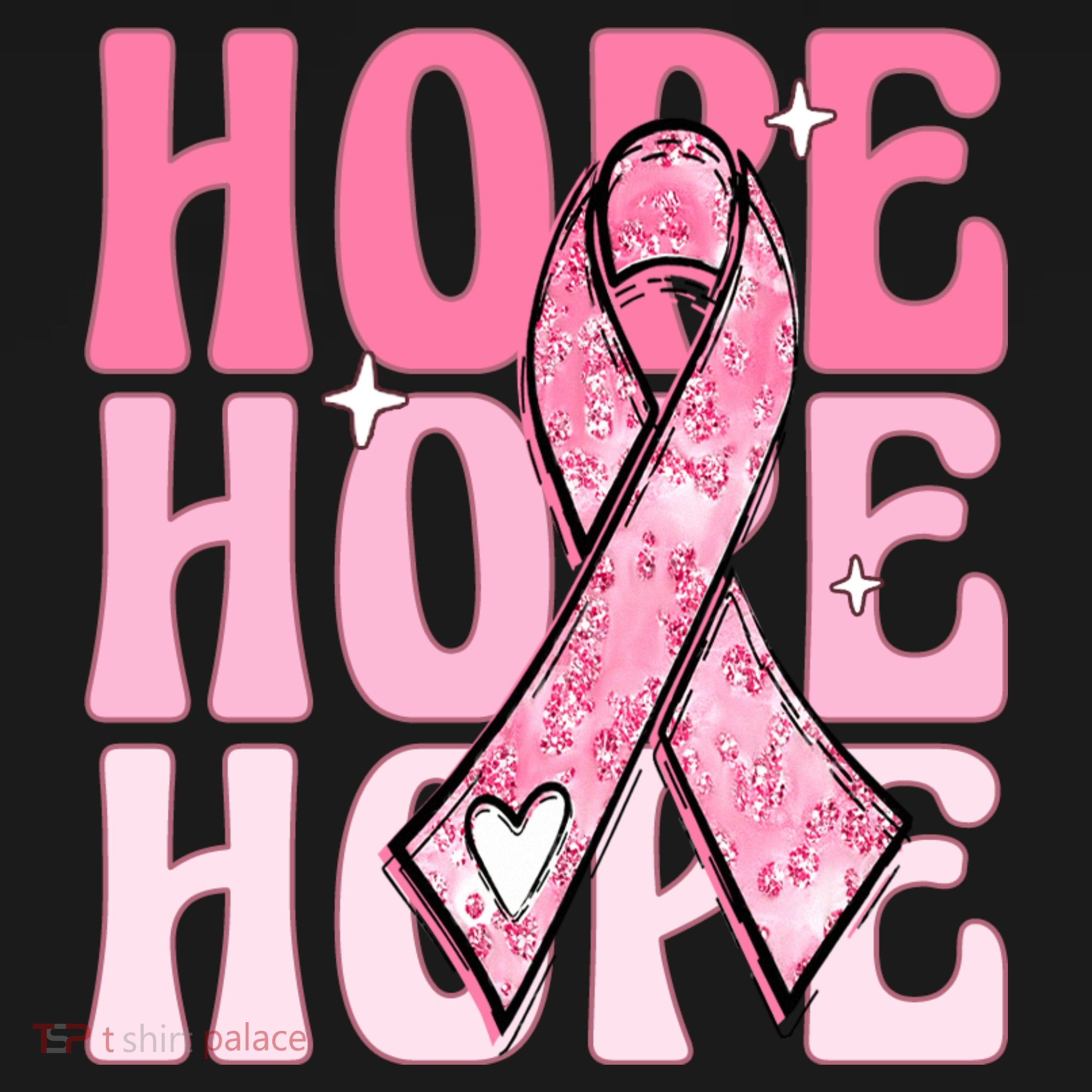 Pink Ribbon Hope Breast Cancer Baby Bodysuit