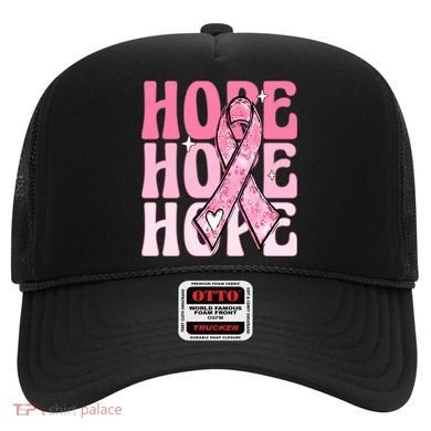 Pink Ribbon Hope Breast Cancer Hat