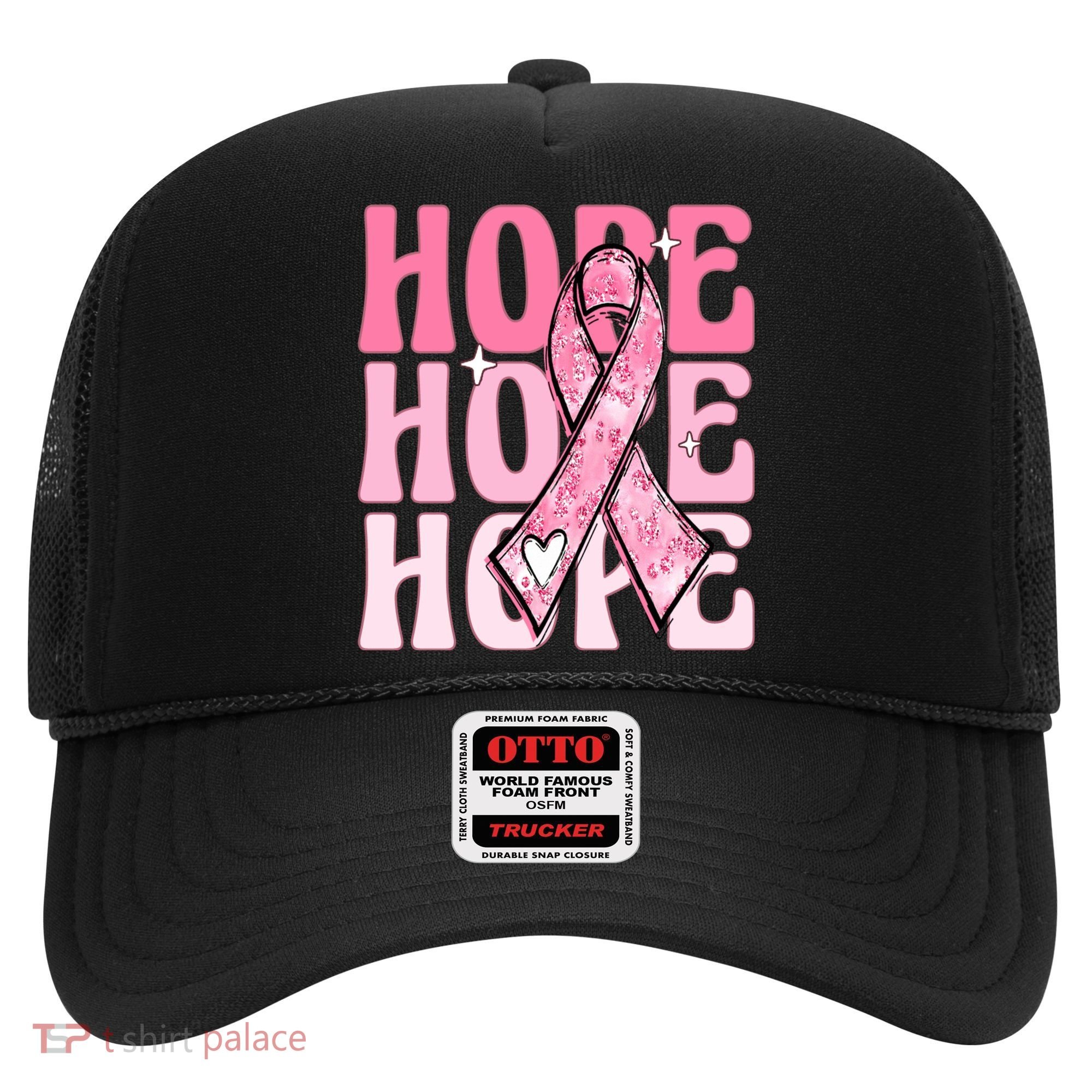 Pink Ribbon Hope Breast Cancer Hat