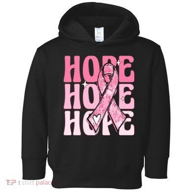 Pink Ribbon Hope Breast Cancer Toddler Hoodie