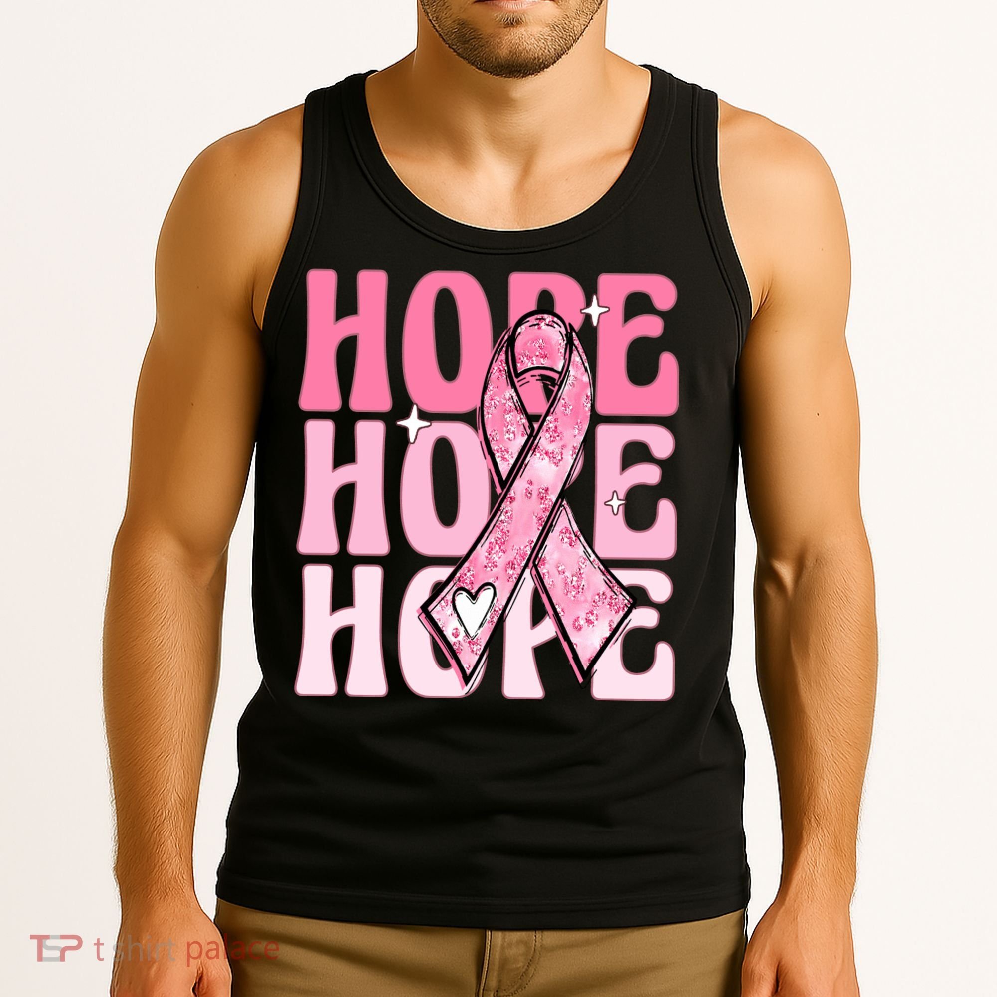 Pink Ribbon Hope Breast Cancer Tank Top
