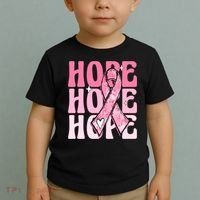 Pink Ribbon Hope Breast Cancer Toddler T-Shirt thumb 2