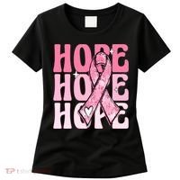 Pink Ribbon Hope Breast Cancer Women's T-Shirt thumb 0