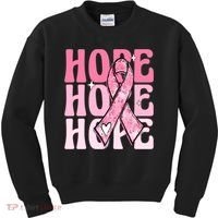 Pink Ribbon Hope Breast Cancer Kids Sweatshirt thumb 0