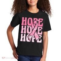 Pink Ribbon Hope Breast Cancer Kids T-Shirt thumb 2