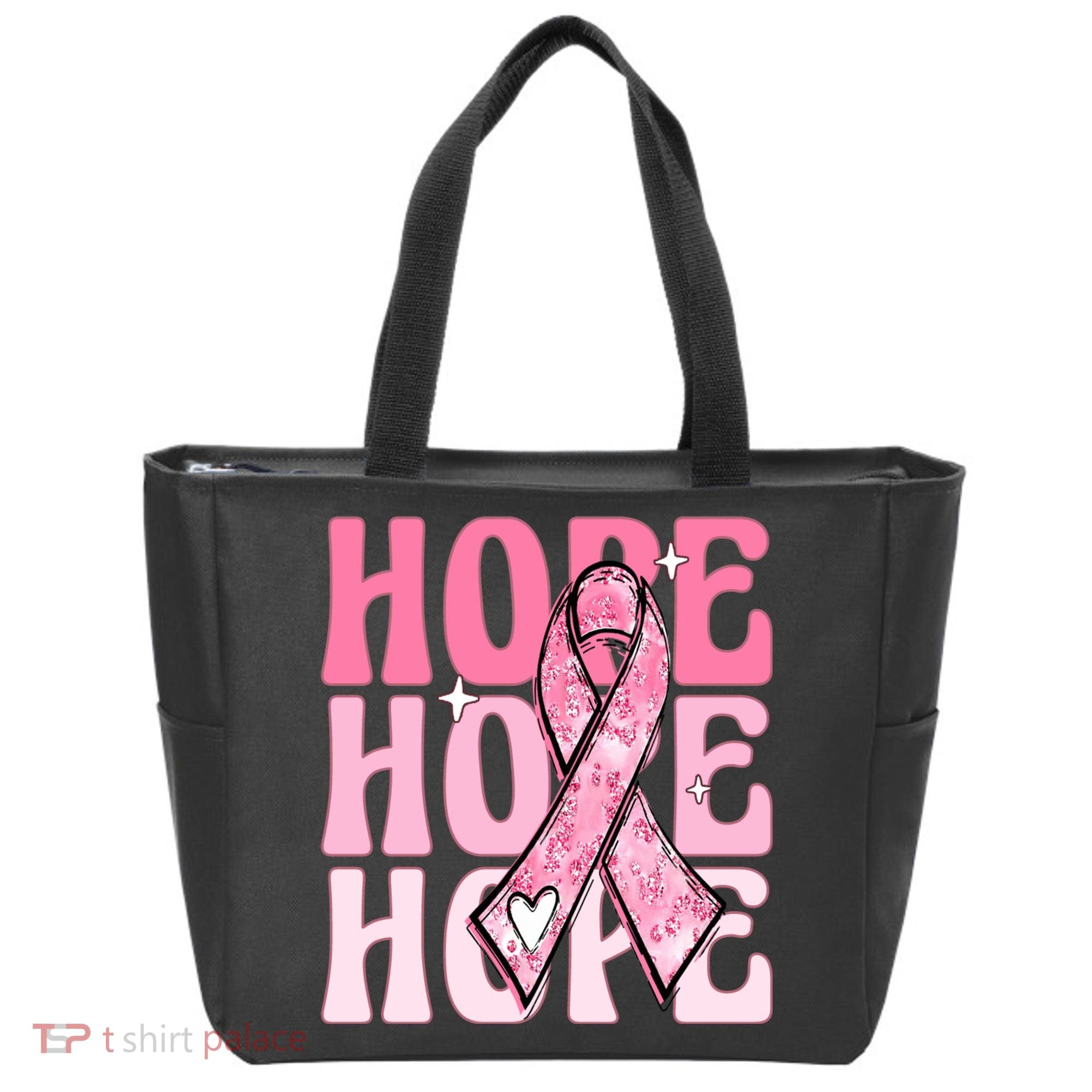 Pink Ribbon Hope Breast Cancer Tote Bag