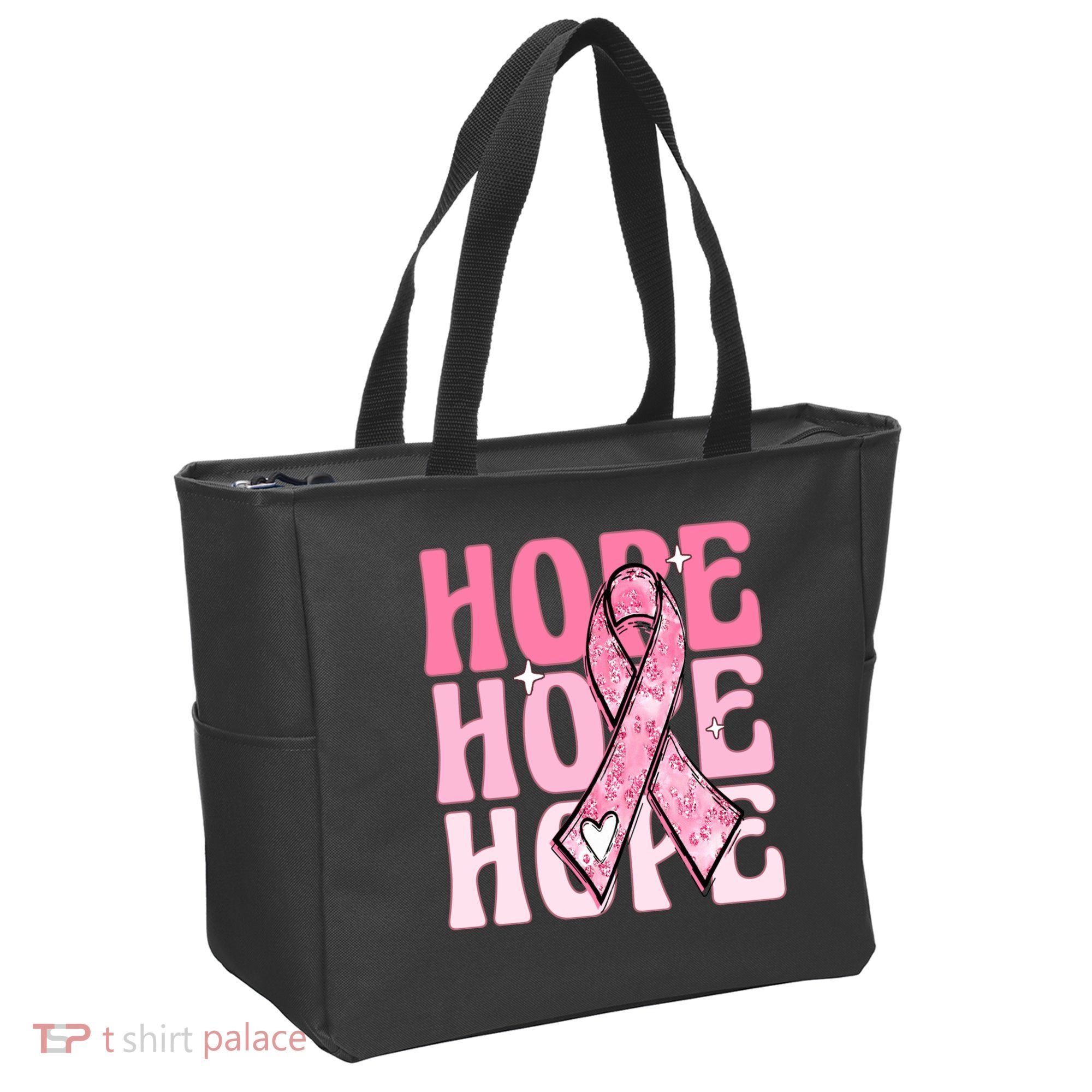 Pink Ribbon Hope Breast Cancer Tote Bag