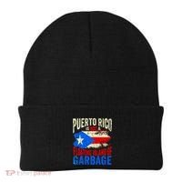 Puerto Rico Is Not A Floating Island Of Garbage Beanie thumb 0