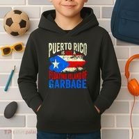 Puerto Rico Is Not A Floating Island Of Garbage Kids Hoodie thumb 2