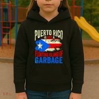 Puerto Rico Is Not A Floating Island Of Garbage Kids Hoodie thumb 3