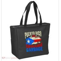 Puerto Rico Is Not A Floating Island Of Garbage Tote Bag thumb 2