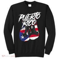 Puerto Rico In Boxing Gloves Hispanic Boxing Fighter Gift Sweatshirt thumb 0