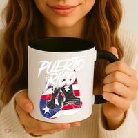 Puerto Rico In Boxing Gloves Hispanic Boxing Fighter Gift Coffee Mug thumb 3
