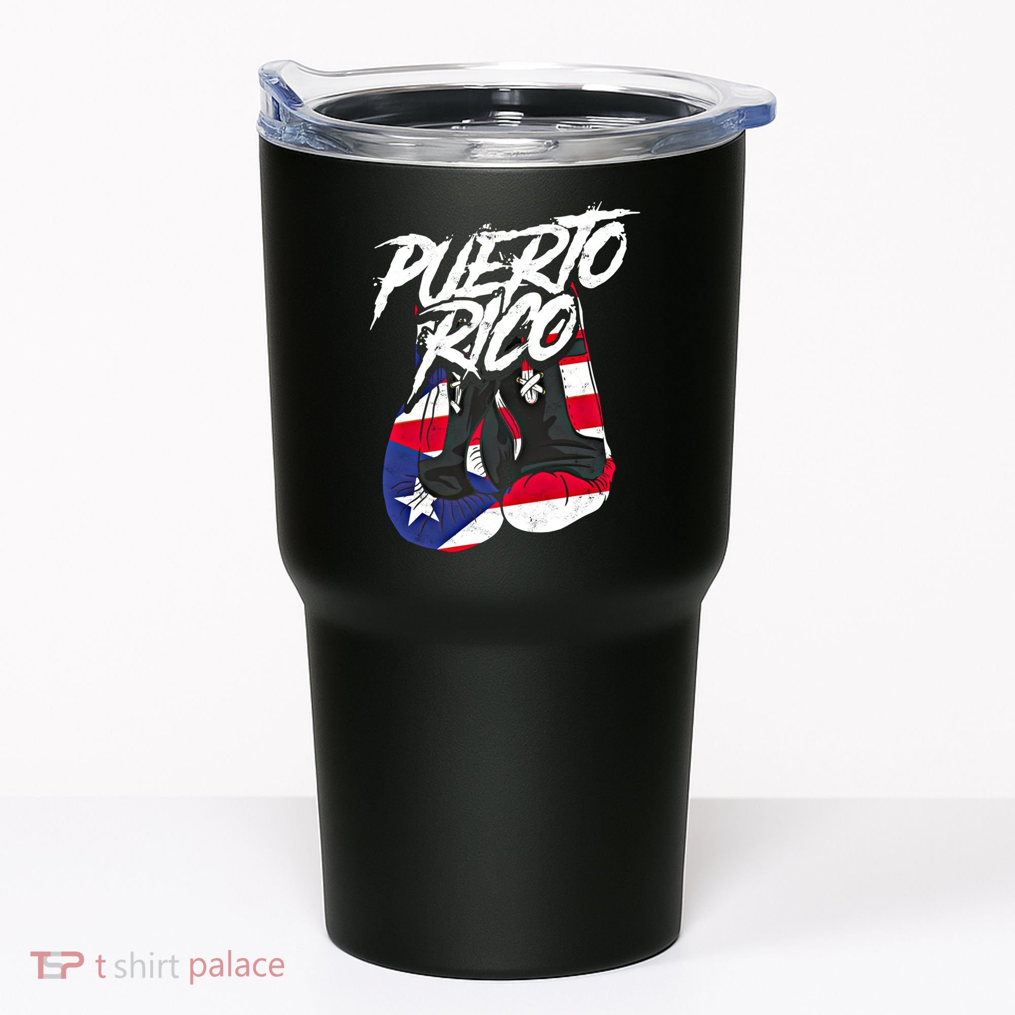 Puerto Rico In Boxing Gloves Hispanic Boxing Fighter Gift Tumbler