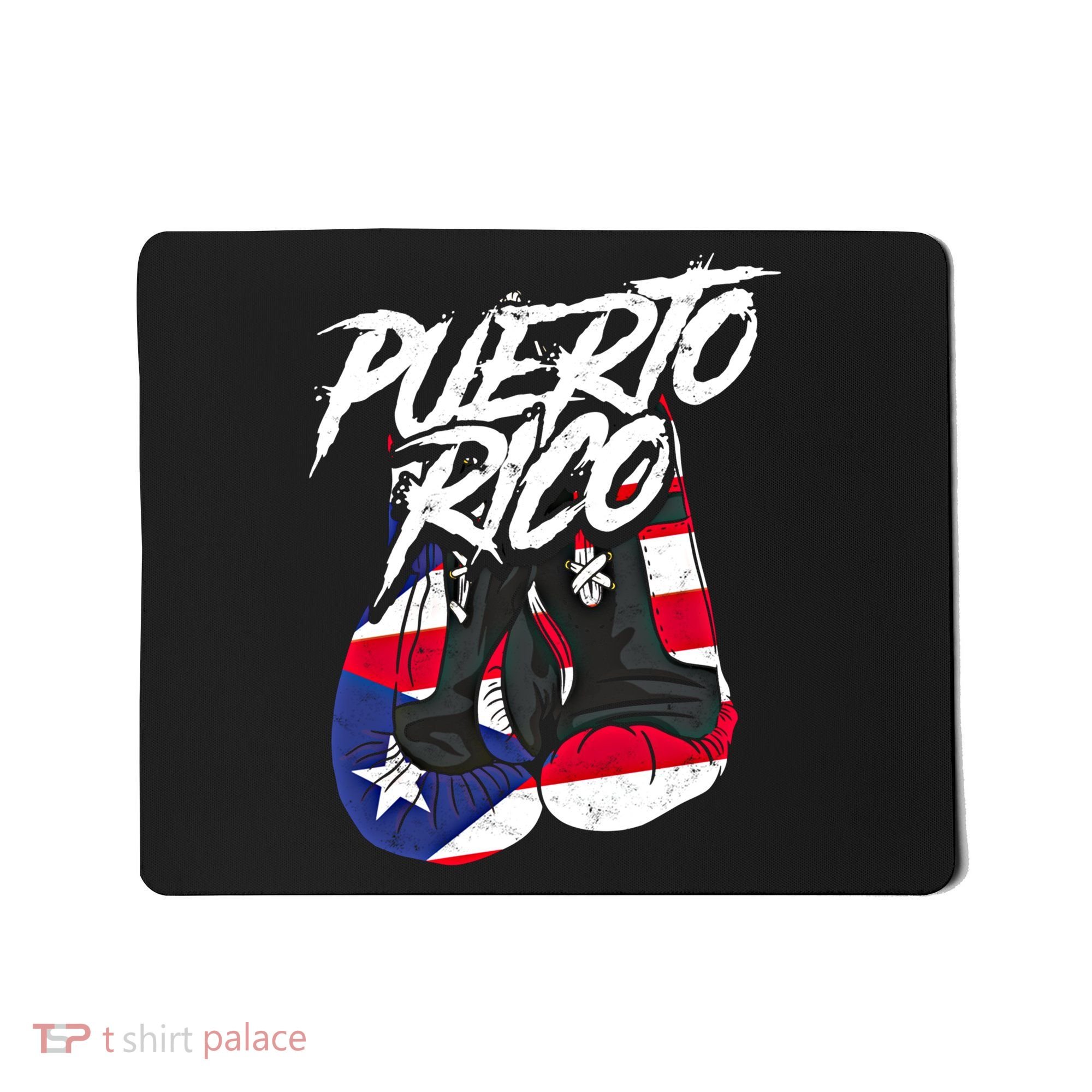 Puerto Rico In Boxing Gloves Hispanic Boxing Fighter Gift Mousepad