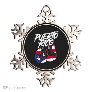 Puerto Rico In Boxing Gloves Hispanic Boxing Fighter Gift Ornament