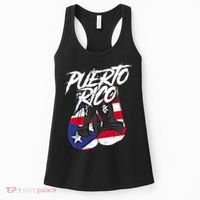 Puerto Rico In Boxing Gloves Hispanic Boxing Fighter Gift Women's Tank Top thumb 0
