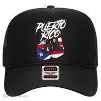 Puerto Rico In Boxing Gloves Hispanic Boxing Fighter Gift Hat thumb 0