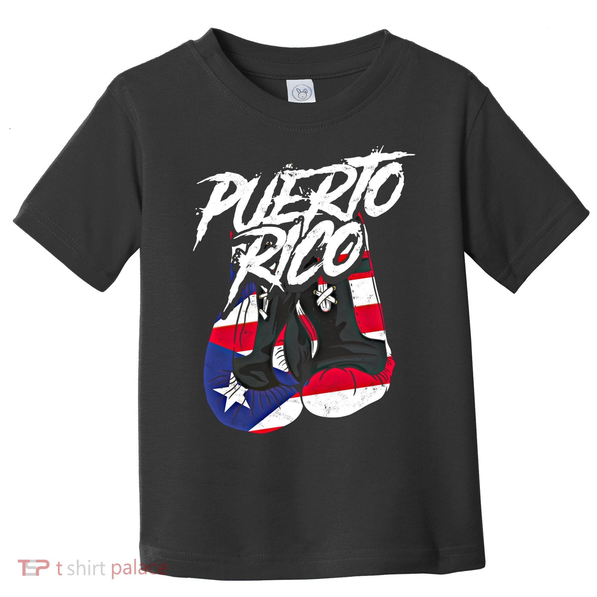 Puerto Rico In Boxing Gloves Hispanic Boxing Fighter Gift Toddler T-Shirt