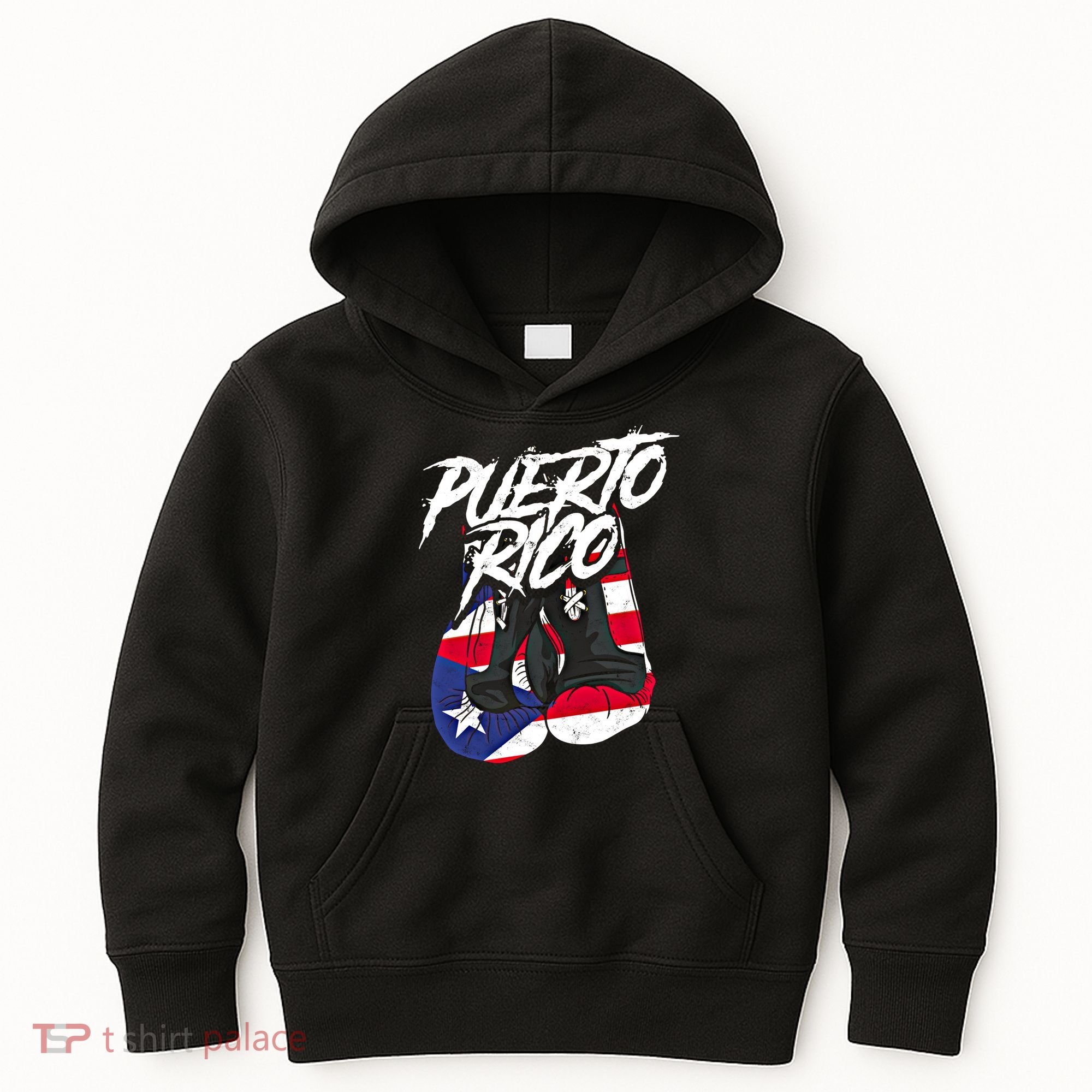 Puerto Rico In Boxing Gloves Hispanic Boxing Fighter Gift Kids Hoodie
