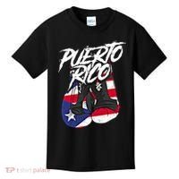 Puerto Rico In Boxing Gloves Hispanic Boxing Fighter Gift Kids T-Shirt thumb 0