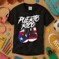 Puerto Rico In Boxing Gloves Hispanic Boxing Fighter Gift Kids T-Shirt thumb 3