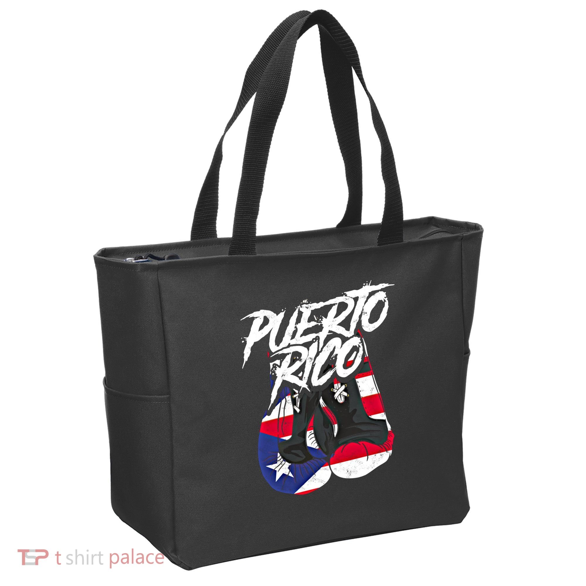 Puerto Rico In Boxing Gloves Hispanic Boxing Fighter Gift Tote Bag
