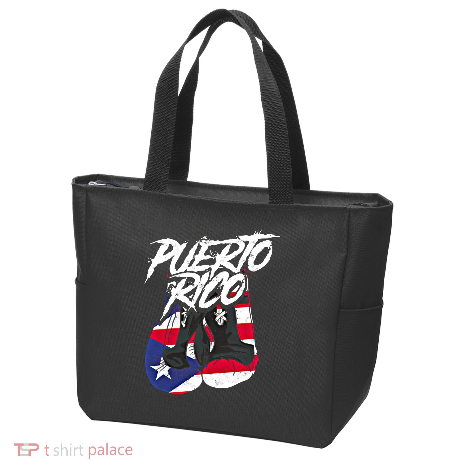 Puerto Rico In Boxing Gloves Hispanic Boxing Fighter Gift Tote Bag