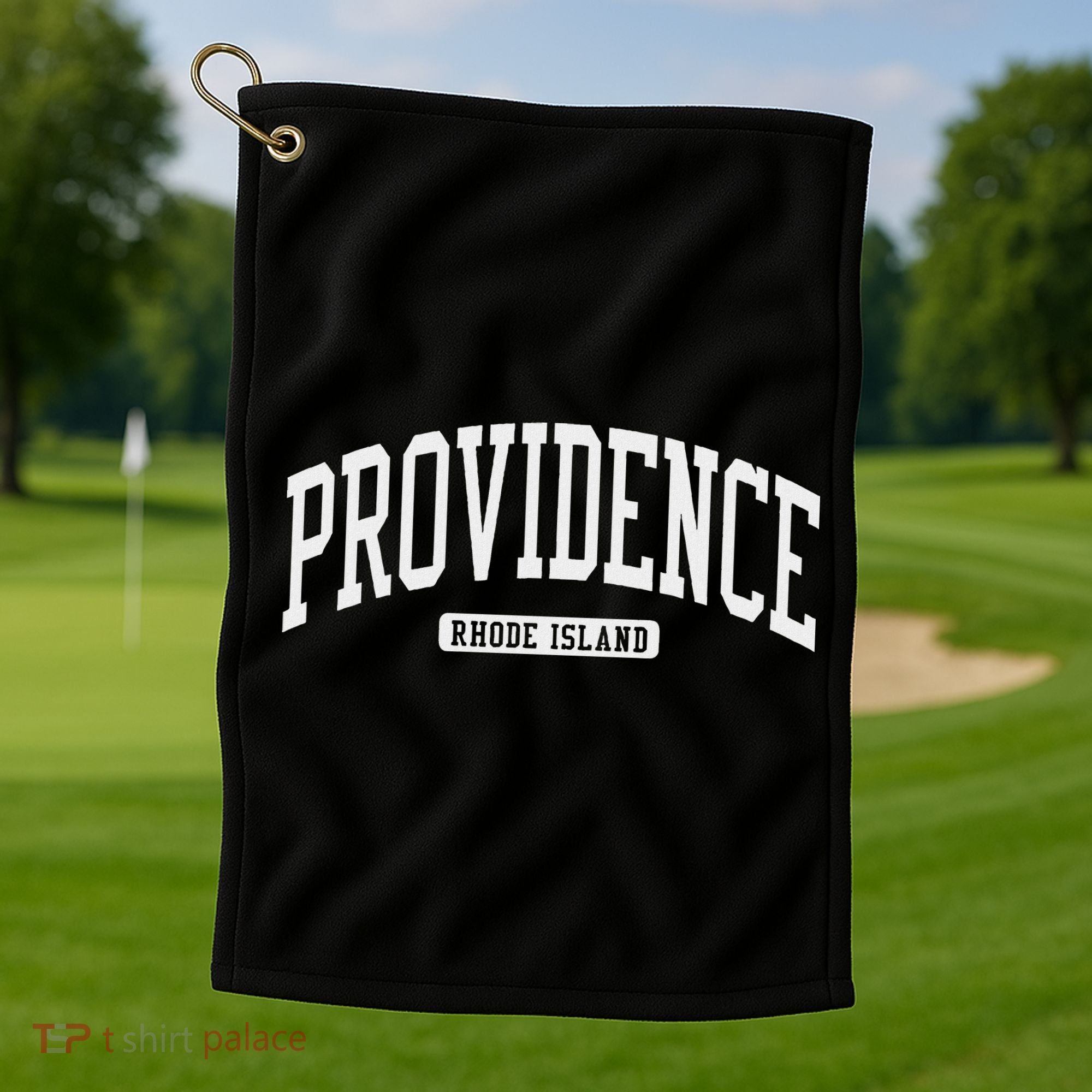 Providence Rhode Island Ri College Style Golf Towel
