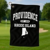 Providence Rhode Island Est 1636 Golf Towel thumb 1