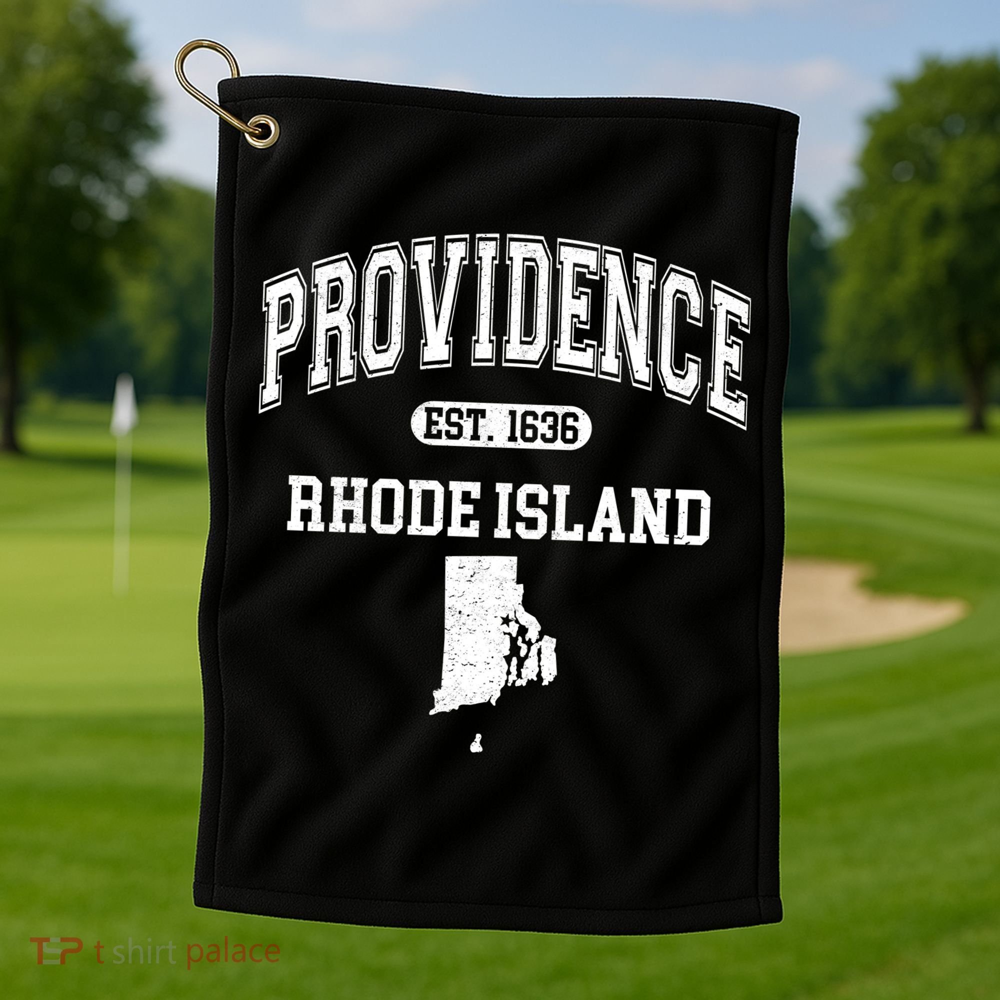 Providence Rhode Island Est 1636 Golf Towel