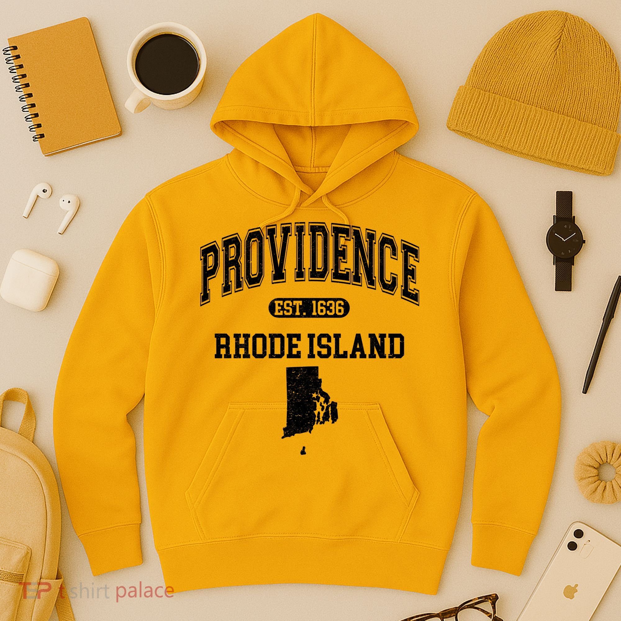 Providence Rhode Island Est 1636 Hoodie