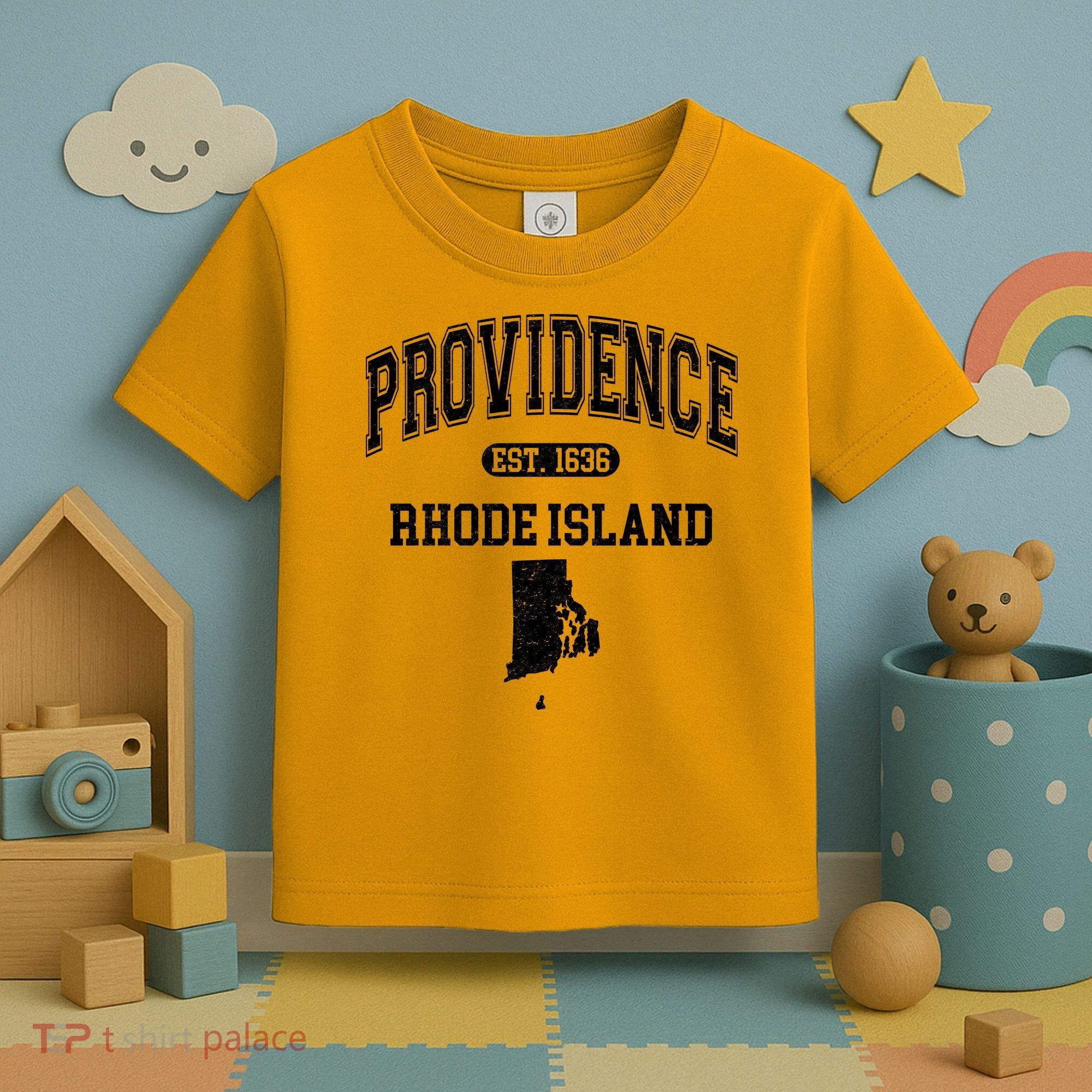 Providence Rhode Island Est 1636 Toddler T-Shirt