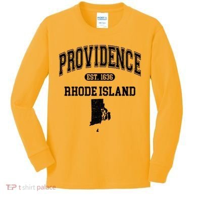 Providence Rhode Island Est 1636 Kids Long Sleeve Shirt