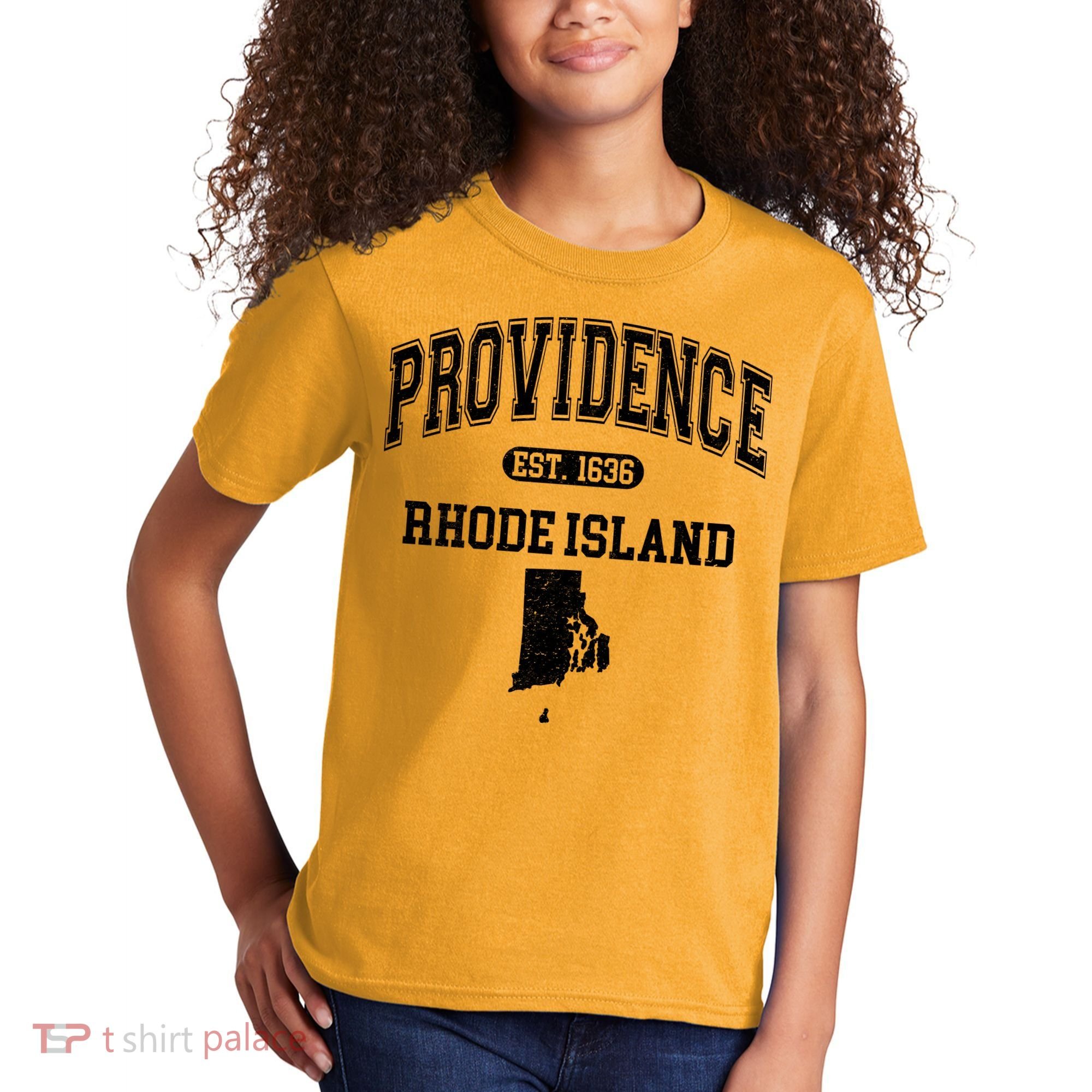 Providence Rhode Island Est 1636 Kids T-Shirt