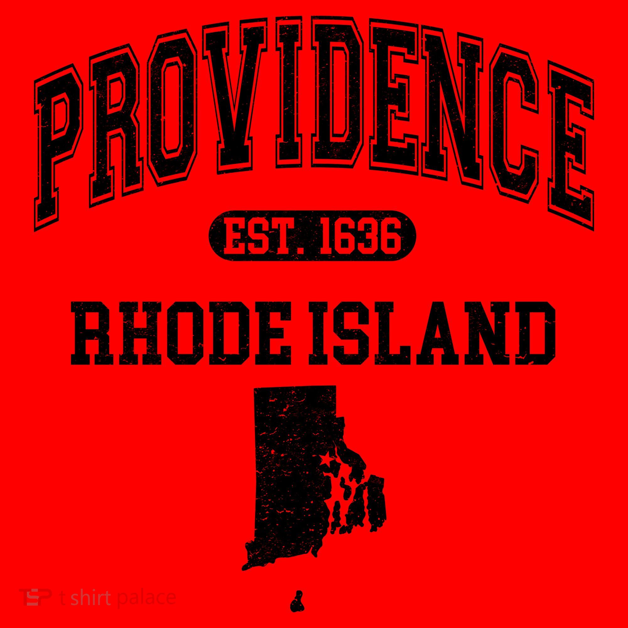 Providence Rhode Island Est 1636 Santa Hat
