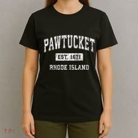 Pawtucket Rhode Island Ri Vintage Established Sports T-Shirt thumb 4