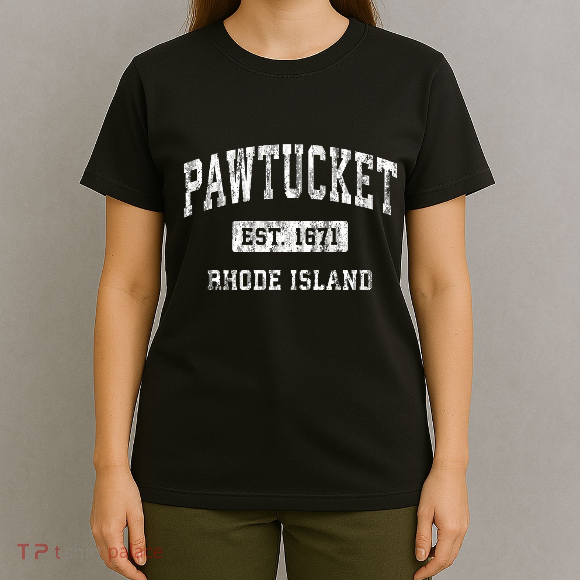 Pawtucket Rhode Island Ri Vintage Established Sports T-Shirt