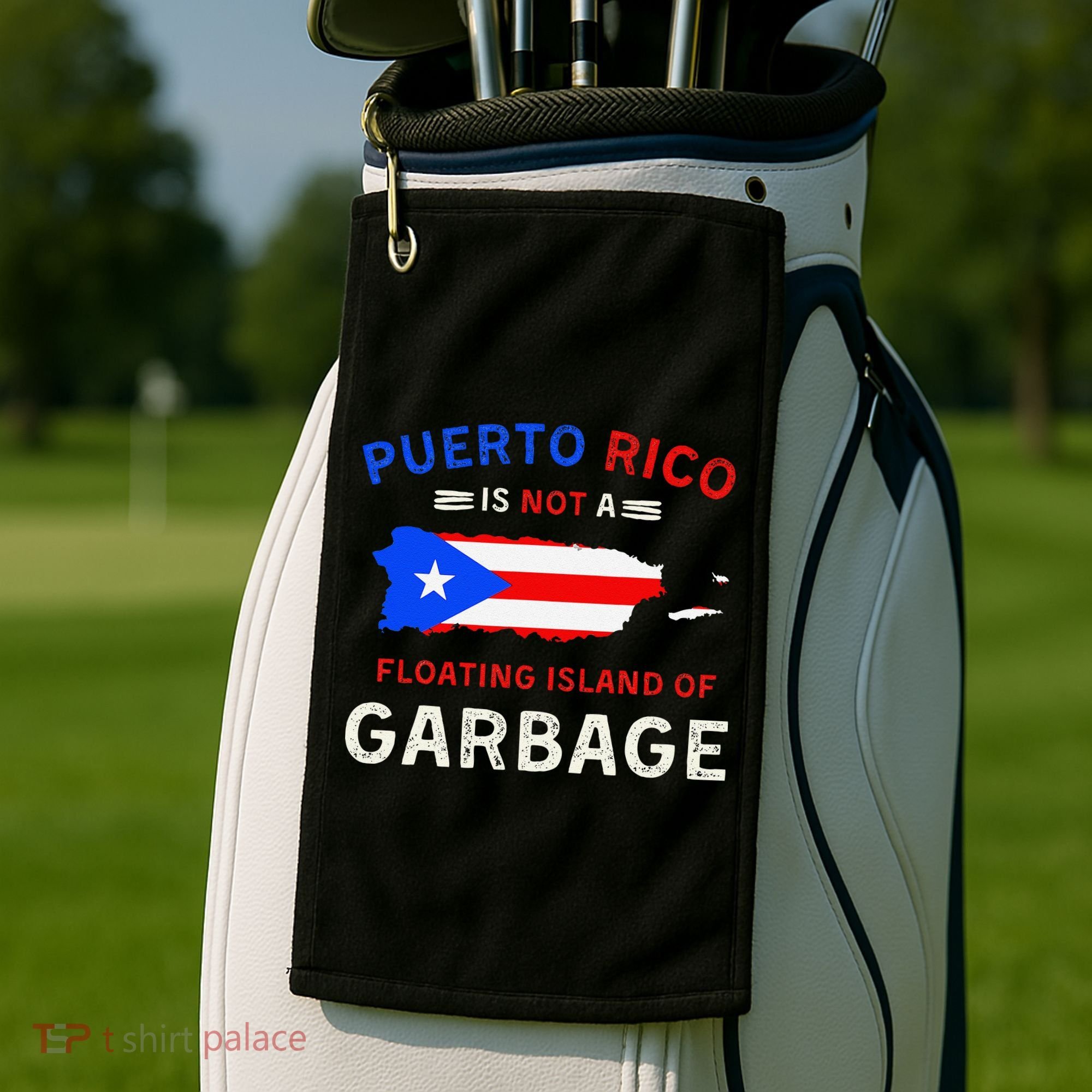 Puerto Rico Is Not A Floating Island Of Garbage Golf Towel