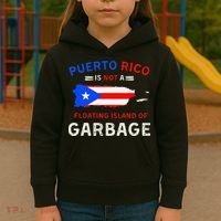 Puerto Rico Is Not A Floating Island Of Garbage Kids Hoodie thumb 3